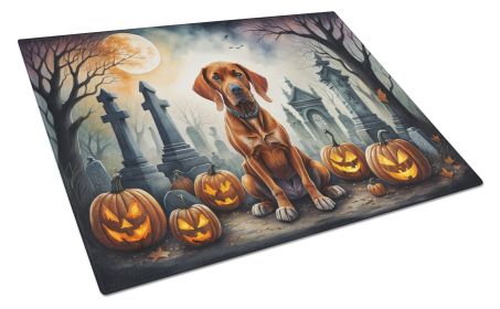 NEW Vizsla Spooky Halloween Glass Cutting Board Decorative Tempered Glass Kitchen Cutting and Serving Board Large Size Chopping Board