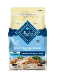 Blue Buffalo Life Protection Formula Puppy Dry Dog Food, Chicken & Brown Rice, 5 lbs.