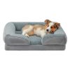 Pet Dog Bed Soft Warm Plush Puppy Cat Bed Cozy Nest Sofa Non-Slip Bed Cushion Mat Removable Washable Cover Waterproof Lining For Small Medium Dog